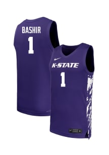 Abdi Bashir  Nike K-State Wildcats Purple NIL Name And Number Jersey