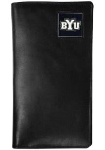 BYU Cougars Leather Mens Trifold Wallet