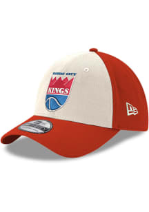 New Era Kansas City Kings Mens White & Red Two Tone 39THIRTY Flex Hat