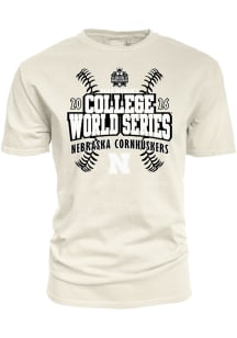 Blue 84 Nebraska Cornhuskers Ivory 2026 Women's College World Series Bound Short Sleeve T Shirt