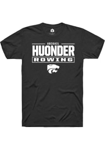 Abigail Huonder K-State Wildcats Black NIL Stacked Box Short Sleeve Player T Shirt