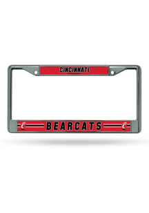 Cincinnati Bearcats Decal Chrome License Plate Frame - Silver