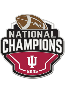 Indiana Hoosiers Souvenir 2025 National Champs Collectors Pin - Crimson
