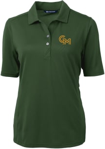Cutter and Buck George Mason University Womens Green Virtue Pique Short Sleeve Polo Shirt
