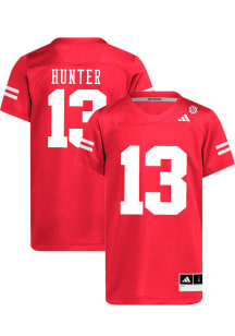 Nyziah Hunter   Nebraska Cornhuskers Red NIL Name And Number Football Jersey