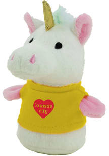 Kansas City HEART UNICORN Plush - Grey