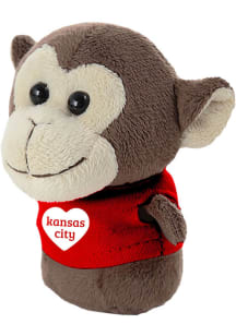 Kansas City Monkey with Heart Tee Plush - Red