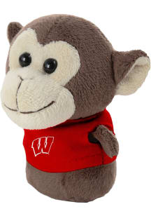 Wisconsin Badgers Monkey Plush - Red