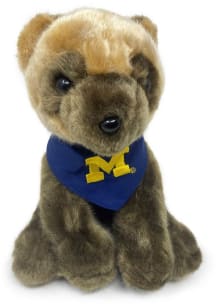 Michigan Wolverines 8 Inch Mascot Design Plush - Brown