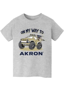 Vive La Fete Akron Zips Youth Grey On My Way Short Sleeve T-Shirt