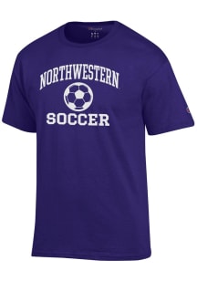 Champion Northwestern Wildcats Purple Soccer Icon Jersey Short Sleeve T Shirt
