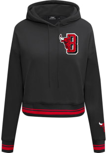 Pro Standard Chicago Bulls Womens Black Mash Up Hooded Sweatshirt