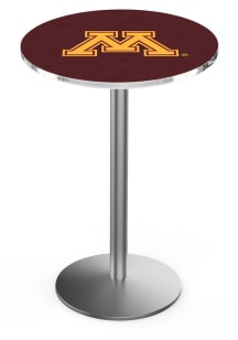 Minnesota Golden Gophers Stainless Round Base Pub Table