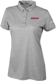Columbia Arizona Wildcats Womens Grey Heat Seal Set II Short Sleeve Polo Shirt