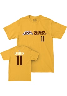 Audrey Lingbeek Western Michigan Broncos Youth Gold NIL Sideline Player Tee