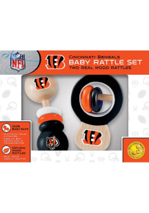 Cincinnati Bengals Wood Baby Rattle