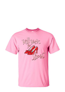 Wizard of Oz Womens Pink Pink Tee Short Sleeve T-Shirt