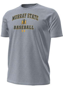 Under Armour Murray State Racers Grey Baseball Performance Short Sleeve T Shirt