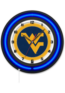 West Virginia Mountaineers 19in Neon Wall Clock