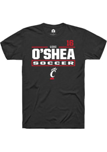 Lexi O’Shea Cincinnati Bearcats Black NIL Stacked Box Short Sleeve Player T Shirt
