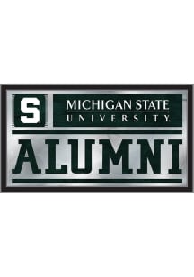 Michigan State Spartans Alumni Hanging Back Bar Mirror