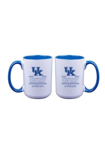 Kentucky Wildcats 2pk 15oz  Set Ceramic Mug - Blue