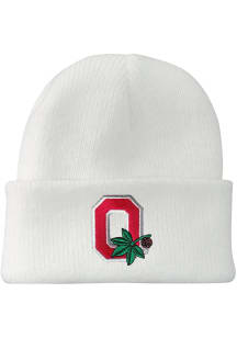 LogoFit Ohio State Buckeyes North Pole Baby Knit Hat - White
