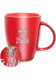 Chicago Bulls Sunburst Ceramic Lustre Ceramic Mug - Black