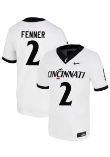 Larenzo Fenner  Nike Cincinnati Bearcats White NIL Name And Number Football Jersey