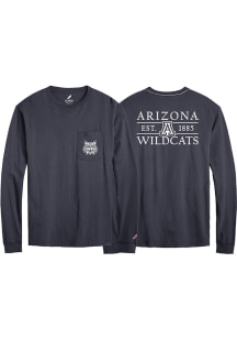 League Arizona Wildcats Navy Blue Stacked Name All American Long Sleeve T Shirt