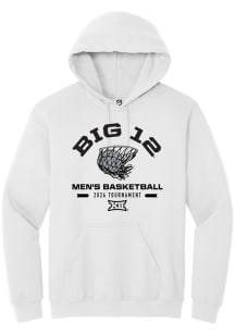 Summit Sportswear Big 12 Mens White 2026 Men's Basketball Championship Long Sleeve Hoodie