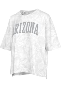 Pressbox Arizona Wildcats Womens White Camo Short Sleeve T-Shirt