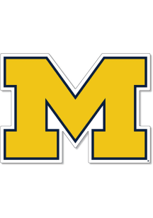 Michigan Wolverines Block M Dizzler Stickers - Navy Blue