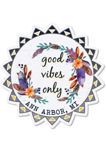 Michigan Wolverines Good Vibes Stickers -