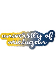 Michigan Wolverines Script Stickers -