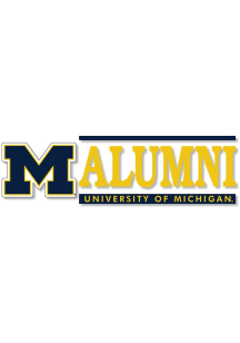 Michigan Wolverines Alumni Auto Decal - Yellow