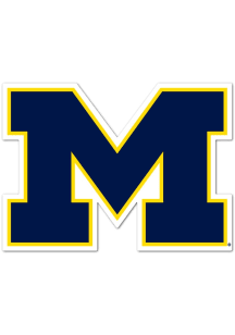 Michigan Wolverines Navy M Auto Static Cling Decal -