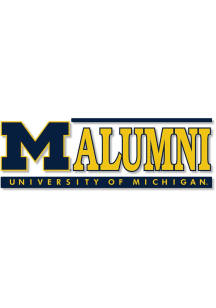 Michigan Wolverines Alumni Auto Static Cling Decal - Navy Blue