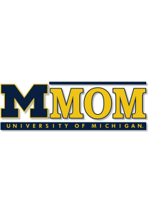 Michigan Wolverines Mom Auto Static Cling Decal - Blue