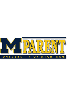 Michigan Wolverines Parent Auto Static Cling Decal - Blue