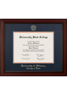 Illinois Fighting Illini Embossed Paxton Grainger College of Engineering Diploma Frame - Navy Blue