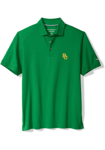 Tommy Bahama Baylor Bears Mens Kelly Green Team Captain Short Sleeve Fashion Polo