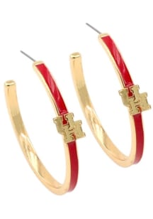 Houston Cougars Logo Hoop Womens Earrings
