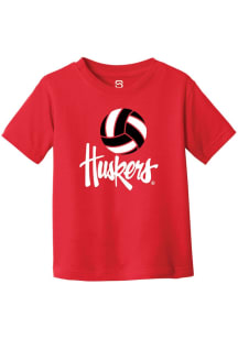 Summit Sportswear Nebraska Cornhuskers Toddler Red Volleyball Short Sleeve T-Shirt