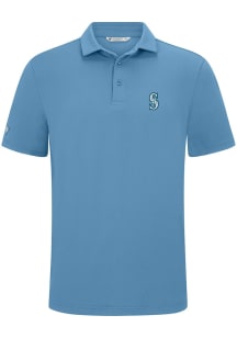 Levelwear Seattle Mariners Mens Light Blue Versa Insignia 2.0 Short Sleeve Polo