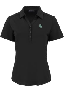 Cutter and Buck Baylor Bears Womens Black Forge Eco Polo Short Sleeve Polo Shirt
