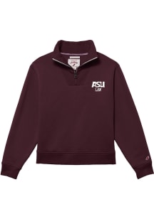 League Arizona State Sun Devils Womens Maroon 1991 Qtr Zip
