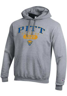 Champion Pitt Panthers Mens Grey Class of 2027 Powerblend Long Sleeve Hoodie