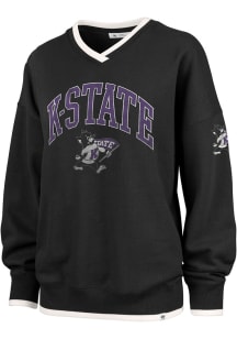 47 K-State Wildcats Womens Black Daze Crew Sweatshirt