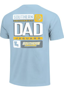 Southern University Jaguars Blue Tiles Dad Short Sleeve T Shirt
